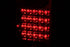 ANZO 1989-1995 Toyota Pickup LED Taillights Red/Clear - Striker Modified