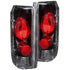 ANZO 1989-1996 Ford F-150 Taillights Black - Striker Modified