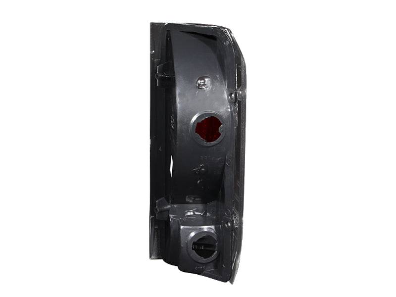 ANZO 1989-1996 Ford F-150 Taillights Black - Striker Modified