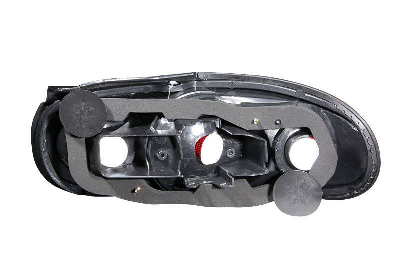 ANZO 1990-1997 Mazda Miata Taillights Black - Striker Modified