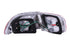 ANZO 1992-1995 Honda Civic Taillights Red/Clear - Striker Modified