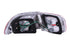 ANZO 1992-1995 Honda Civic Taillights Red/Clear - Striker Modified
