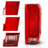 ANZO 1992-1996 Ford Bronco Taillight Red/Clear Lens (OE Replacement) - Striker Modified