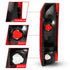 ANZO 1992-1996 Ford Bronco Taillight Red/Clear Lens (OE Replacement) - Striker Modified