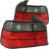 ANZO 1992-1998 BMW 3 Series E36 Sedan Taillights Red/Smoke - Striker Modified