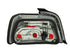 ANZO 1992-1998 BMW 3 Series E36 Sedan Taillights Red/Smoke - Striker Modified