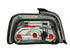 ANZO 1992-1998 BMW 3 Series E36 Sedan Taillights Red/Smoke - Striker Modified