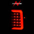 ANZO 1993-1997 Ford  Ranger LED Tail Lights w/ Light Bar Black Housing Smoked Lens - Striker Modified