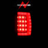 ANZO 1994-2001 Dodge Ram 1500 LED Taillights Plank Style Black w/Clear Lens - Striker Modified