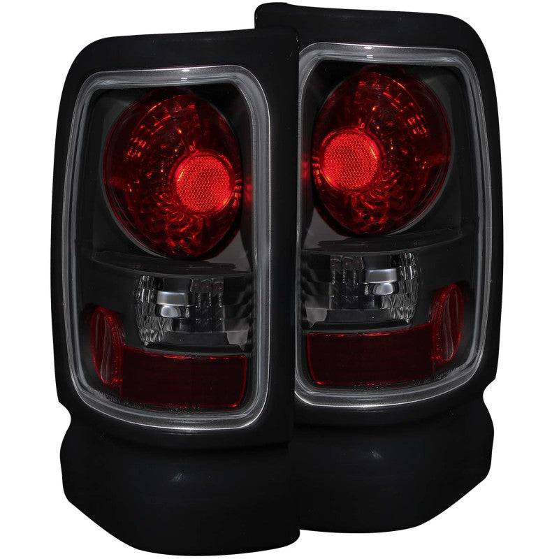ANZO 1994-2001 Dodge Ram Taillights Dark Smoke - Striker Modified