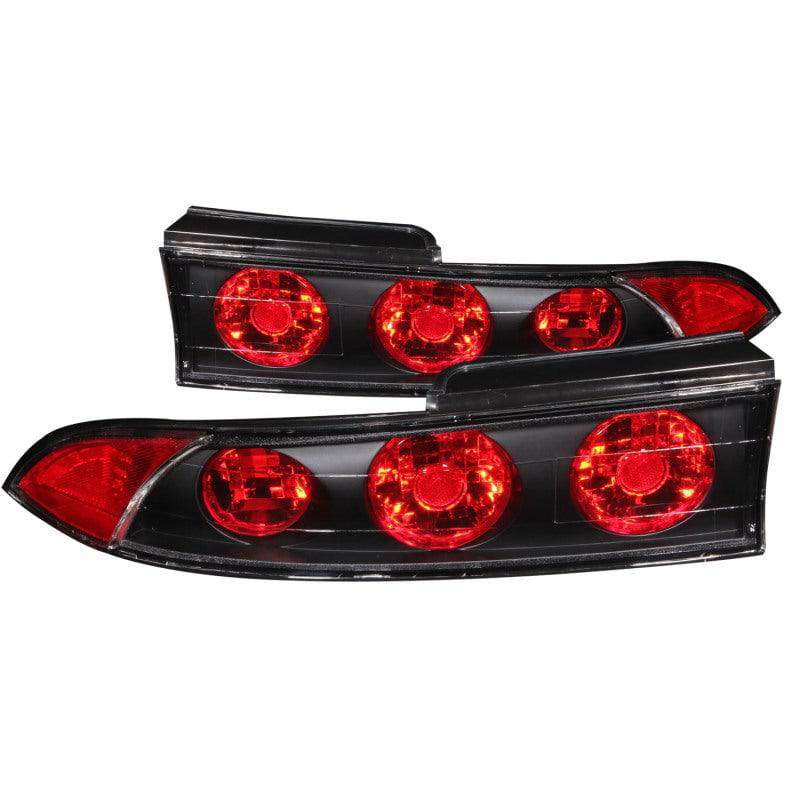 ANZO 1995-1999 Mitsubishi Eclipse Taillights Black - Striker Modified
