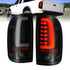 ANZO 1995-2000 Toyota Tacoma LED Taillights Black Housing Smoke Lens (Pair) - Striker Modified