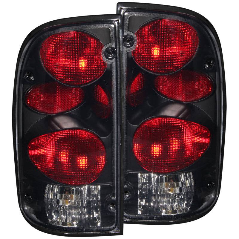 ANZO 1995-2000 Toyota Tacoma Taillights Dark Smoke G2 - Striker Modified