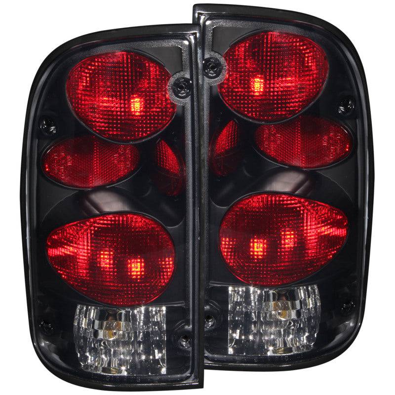 ANZO 1995-2000 Toyota Tacoma Taillights Dark Smoke G2 - Striker Modified