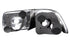 ANZO 1996-2000 Honda Civic Coupe Taillights Black - Striker Modified