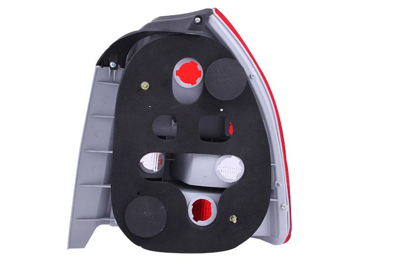 ANZO 1996-2000 Honda Civic Taillights Red/Clear - Striker Modified
