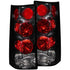 ANZO 1996-2002 Gmc Savana Taillights Black - Striker Modified
