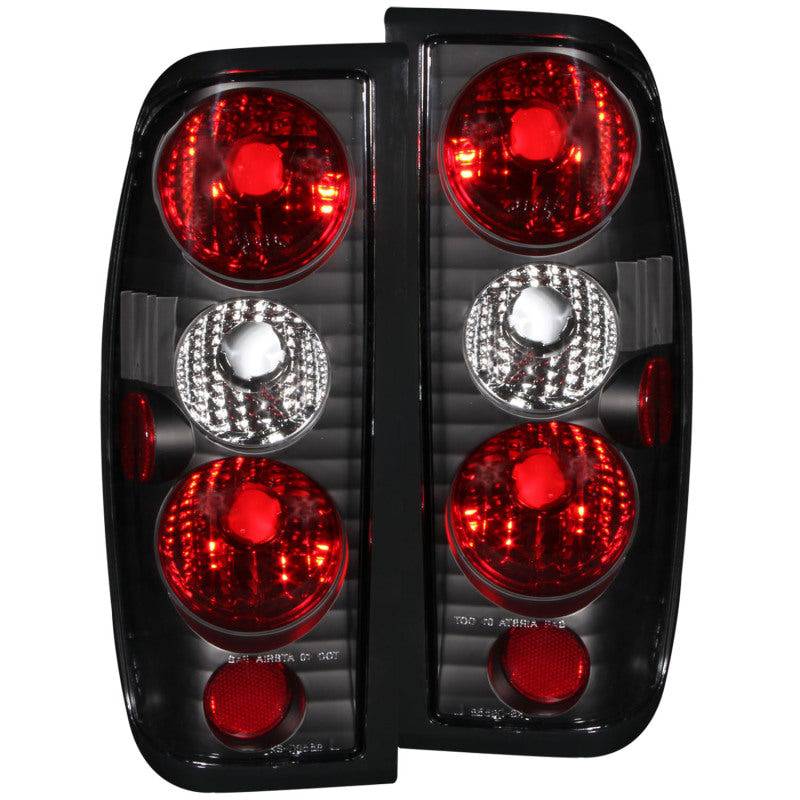 ANZO 1998-2004 Nissan Frontier Taillights Black - Striker Modified