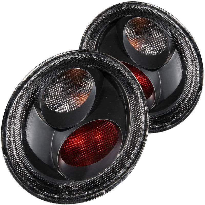 ANZO 1998-2005 Volkswagen Beetle Taillights Black - Striker Modified