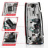 ANZO 1999-2000 Cadillac Escalade LED Taillights Chrome Housing Red/Clear Lens Pair - Striker Modified