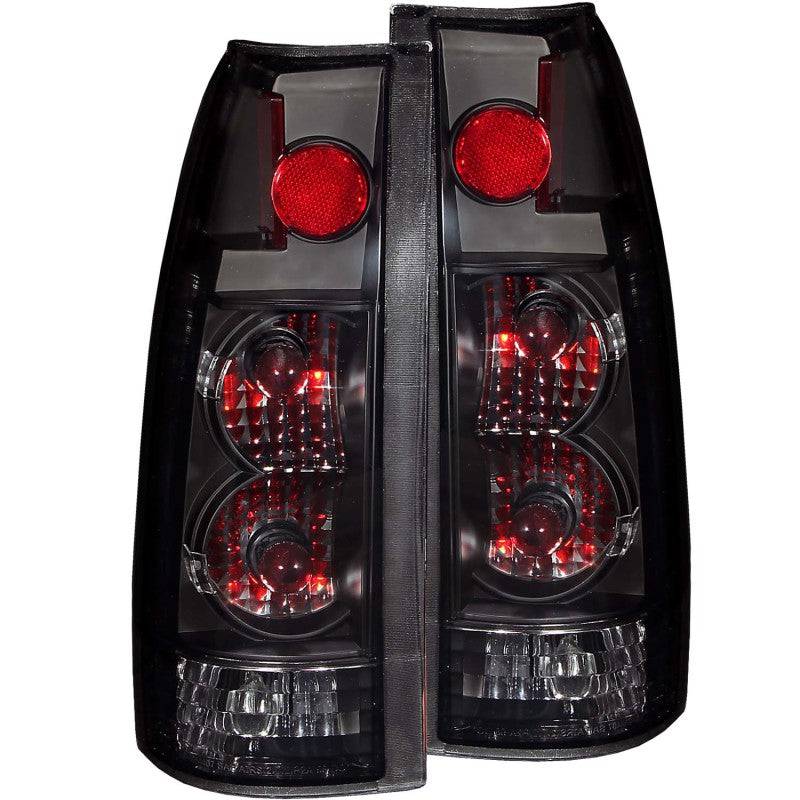 ANZO 1999-2000 Cadillac Escalade Taillights Dark Smoke G2 - Striker Modified
