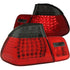 ANZO 1999-2001 BMW 3 Series E46 LED Taillights Red/Smoke 2pc - Striker Modified