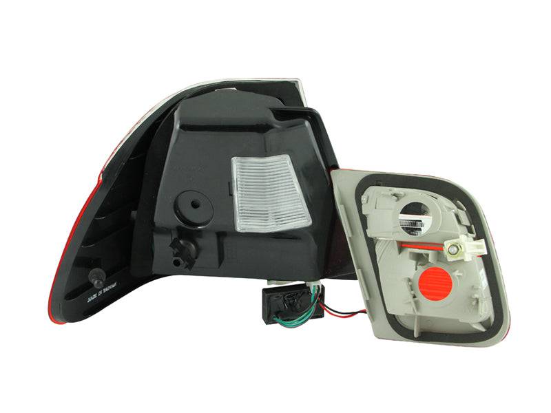 ANZO 1999-2001 BMW 3 Series E46 LED Taillights Red/Smoke 2pc - Striker Modified