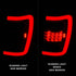 ANZO 1999-2004 Jeep Grand Cherokee LED Tail Lights w/ Light Bar Black Housing Clear Lens - Striker Modified