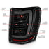ANZO 1999-2004 Jeep Grand Cherokee LED Tail Lights w/ Light Bar Black Housing Smoke Lens - Striker Modified