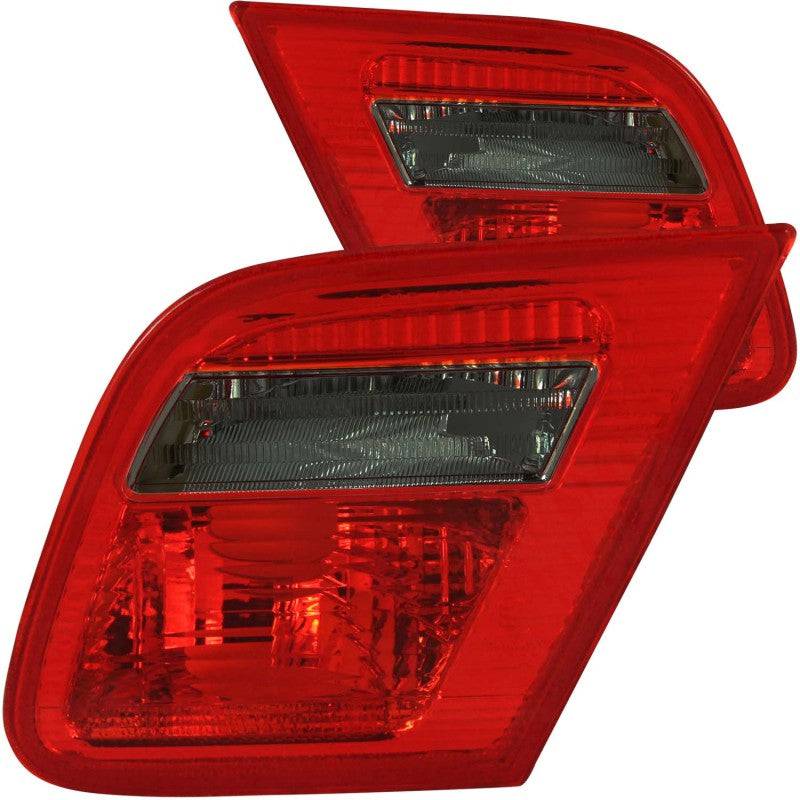 ANZO 2000-2003 BMW 3 Series E46 Taillights Red/Smoke - Inner - Striker Modified
