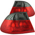 ANZO 2000-2003 BMW 3 Series E46 Taillights Red/Smoke - Outer - Striker Modified