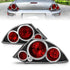 ANZO 2000-2005 Mitsubishi Eclipse Taillights Black - Striker Modified