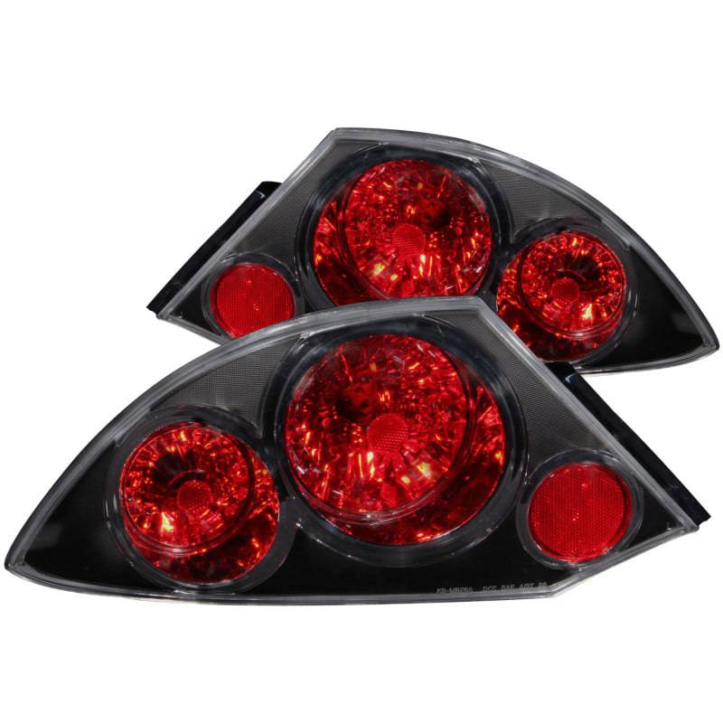 ANZO 2000-2005 Mitsubishi Eclipse Taillights Black - Striker Modified