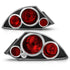 ANZO 2000-2005 Mitsubishi Eclipse Taillights Black - Striker Modified