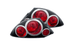 ANZO 2000-2005 Mitsubishi Eclipse Taillights Black - Striker Modified
