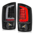 ANZO 2002-2006 Dodge  Ram 1500 LED Tail Lights w/ Light Bar Black Housing Clear Lens - Striker Modified