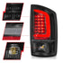 ANZO 2002-2006 Dodge  Ram 1500 LED Tail Lights w/ Light Bar Black Housing Clear Lens - Striker Modified
