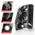 ANZO 2002-2009 Chevrolet Trailblazer LED Tail Lights w/ Light Bar Black Housing Smoke Lens - Striker Modified