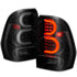 ANZO 2002-2009 Chevrolet Trailblazer LED Tail Lights w/ Light Bar Black Housing Smoke Lens - Striker Modified