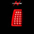 ANZO 2003-2006 Chevy Silverado 1500 LED Taillights Plank Style Black w/Clear Lens - Striker Modified