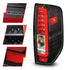 ANZO 2005-2021 Nissan Frontier LED Taillights Black Housing/Clear Lens - Striker Modified