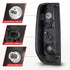 ANZO 2005-2021 Nissan Frontier LED Taillights Black Housing/Clear Lens - Striker Modified