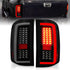 ANZO 2007-2013 Chevrolet Silverado1500/ 2500/ 3500 LED Tail Lights w/ Light Bar Black Housing Smoke - Striker Modified