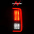ANZO 2007-2013 Chevrolet Silverado1500/ 2500/ 3500 LED Tail Lights w/ Light Bar Black Housing Smoke - Striker Modified