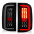 ANZO 2007-2013 Chevrolet Silverado1500/ 2500/ 3500 LED Tail Lights w/ Light Bar Black Housing Smoke - Striker Modified