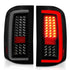 ANZO 2007-2013 Chevrolet Silverado1500/ 2500/ 3500 LED Tail Lights w/ Light Bar Black Housing Smoke - Striker Modified