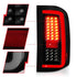 ANZO 2007-2013 Chevrolet Silverado1500/ 2500/ 3500 LED Tail Lights w/ Light Bar Black Housing Smoke - Striker Modified