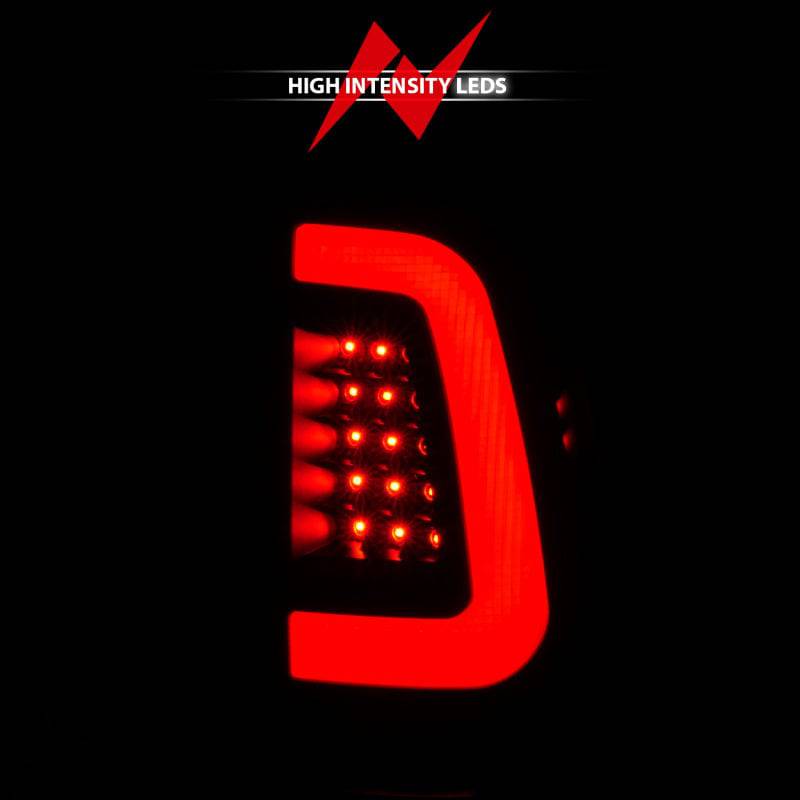 ANZO 2008-2016 Ford F-250 LED Taillights Black Housing Clear Lens (Pair) - Striker Modified
