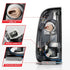 ANZO 2008-2016 Ford F-250 LED Taillights Black Housing Clear Lens (Pair) - Striker Modified