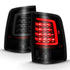 ANZO 2009-2018 Dodge Ram 1500 LED Taillight Plank Style Black w/Smoke Lens - Striker Modified